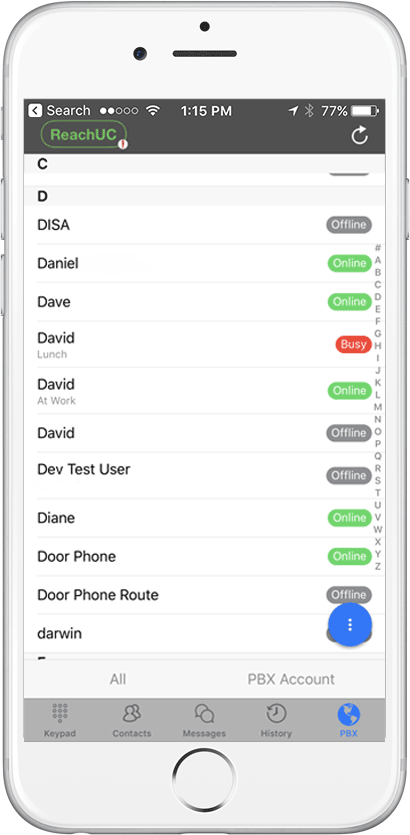 ReachUC COntacts